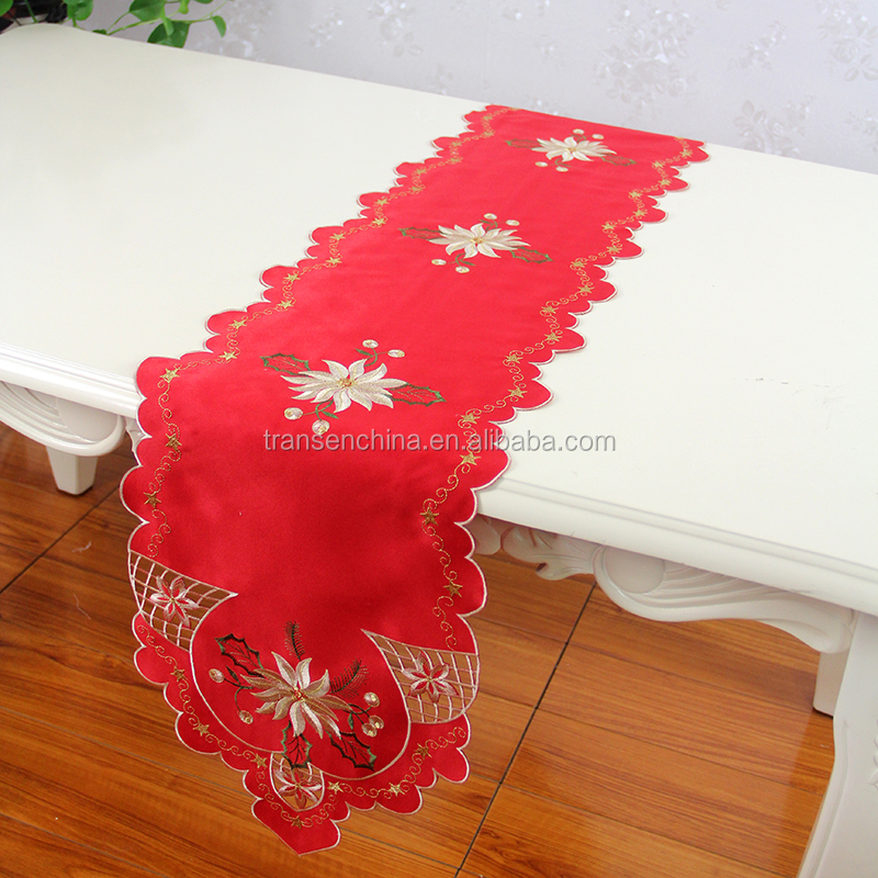 runner red big popular  table buy to The christmas runner table Christmas