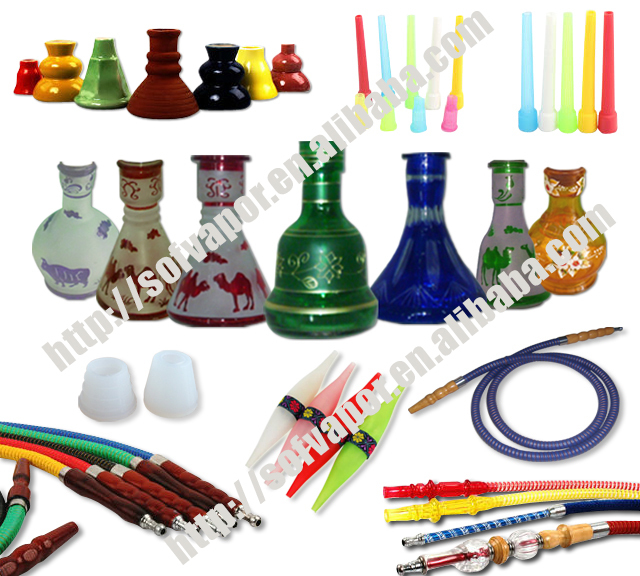 2014 newest Expensive style fashion beautiful green glass BIG Hookah Shisha