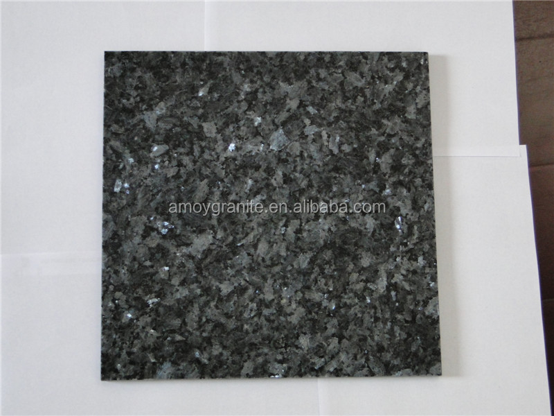 Blauwe parel graniet, stenen aanrecht in de keuken, decoratieve ...