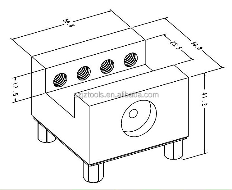 edmワイヤカット機の銅管継手の機械センターのためのツールホルダー仕入れ・メーカー・工場