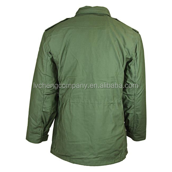 ナイロン綿の軍隊軍服のジャケット緑ライナー付き問屋・仕入れ・卸・卸売り