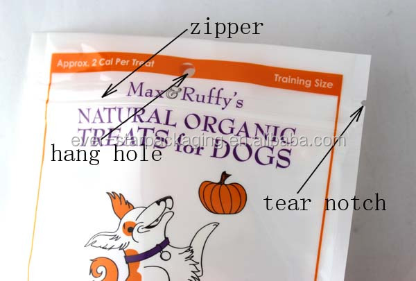 Wholesale Custom Printing Plastic Zip Lock Vacuum Pet Food Bag