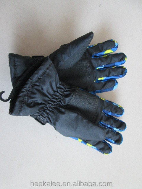 メンズシンサレートhiproaスキー手袋ドビー印刷格子縞手袋中国工場仕入れ・メーカー・工場