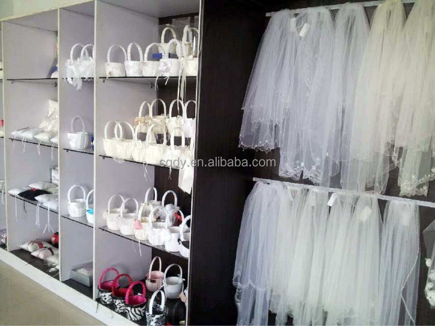 正方形の結婚式ファッショナブルなデザインシャンパン付き花籠真珠/花嫁のバスケット/結婚式の装飾問屋・仕入れ・卸・卸売り