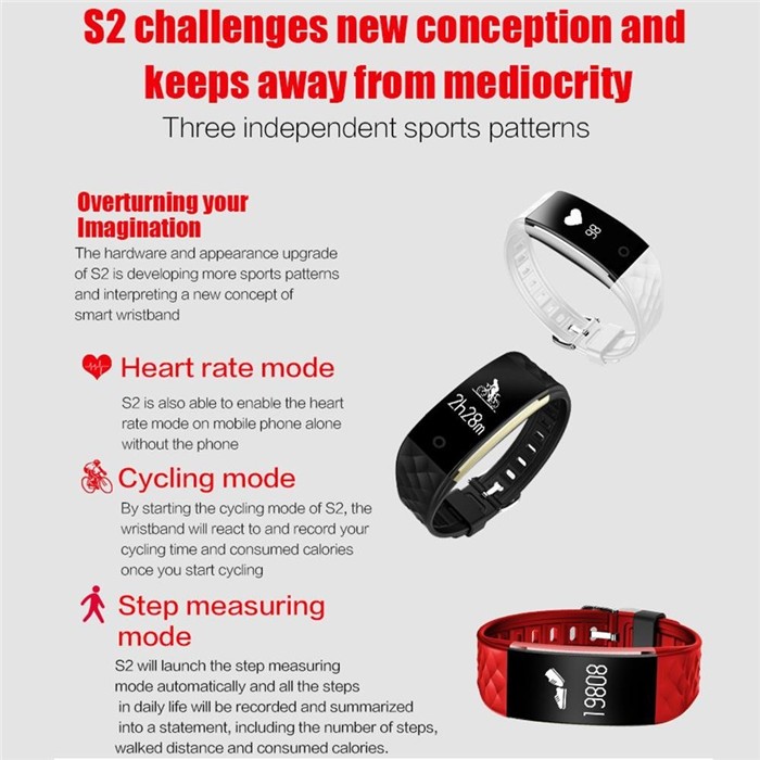 Smart best sale wristband s2