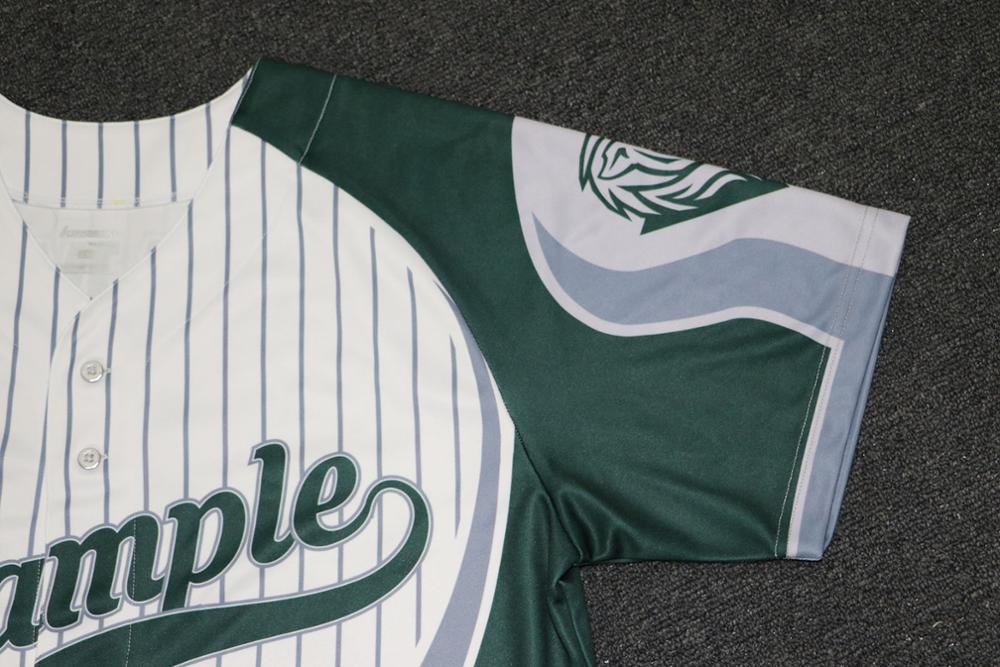 2017 Hot Sale Dry Fit Fashion Striped Men Baseball Jersey