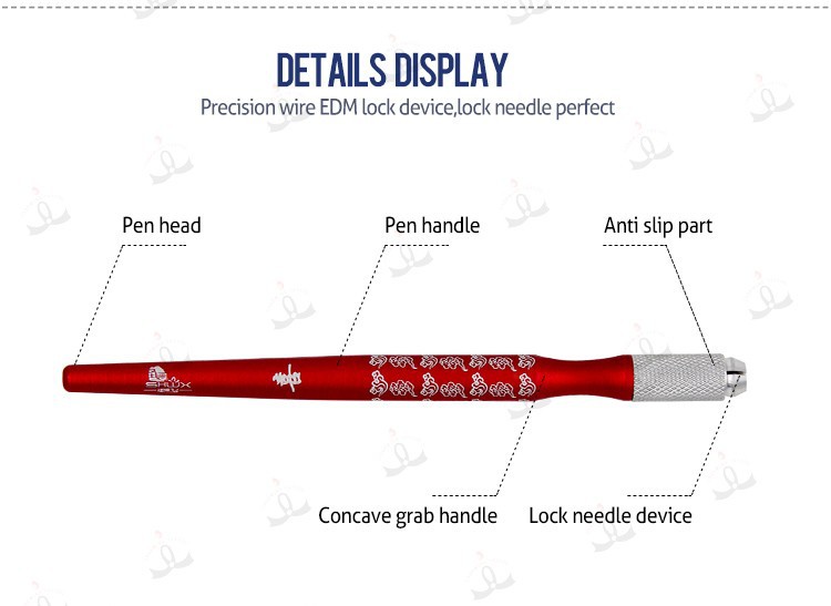 恒久的なメイクアップマニュアルペン赤の刺繍手で使用される 問屋・仕入れ・卸・卸売り