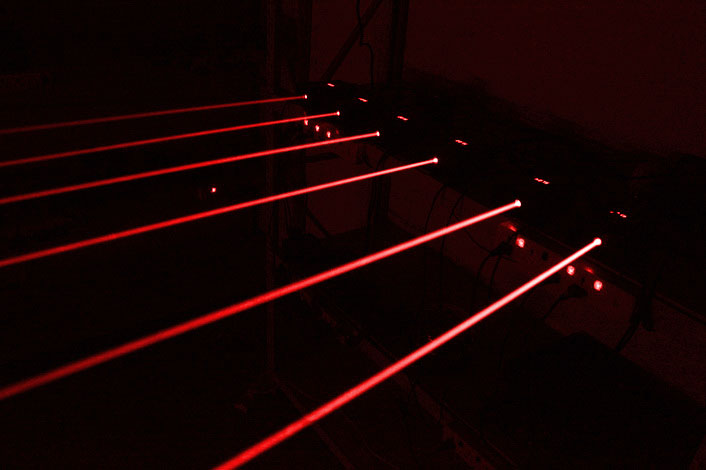 単一の赤150mwレーザーショーライトライナービームレーザー舞台照明仕入れ・メーカー・工場