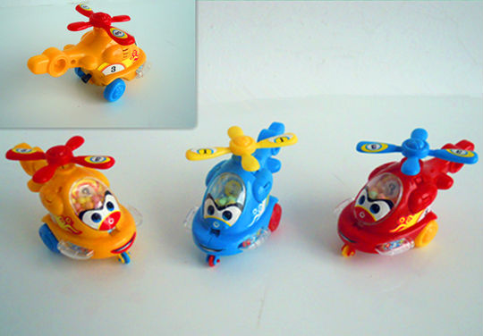 Pull line carton plane candy toy