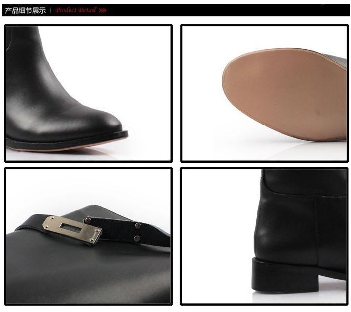 New 2014 Autumn Brand Genuine Leather Boots Fashion Kelly Martin