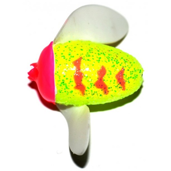Spin N Glo - Glitter Pink Chartreuse Tiger #2