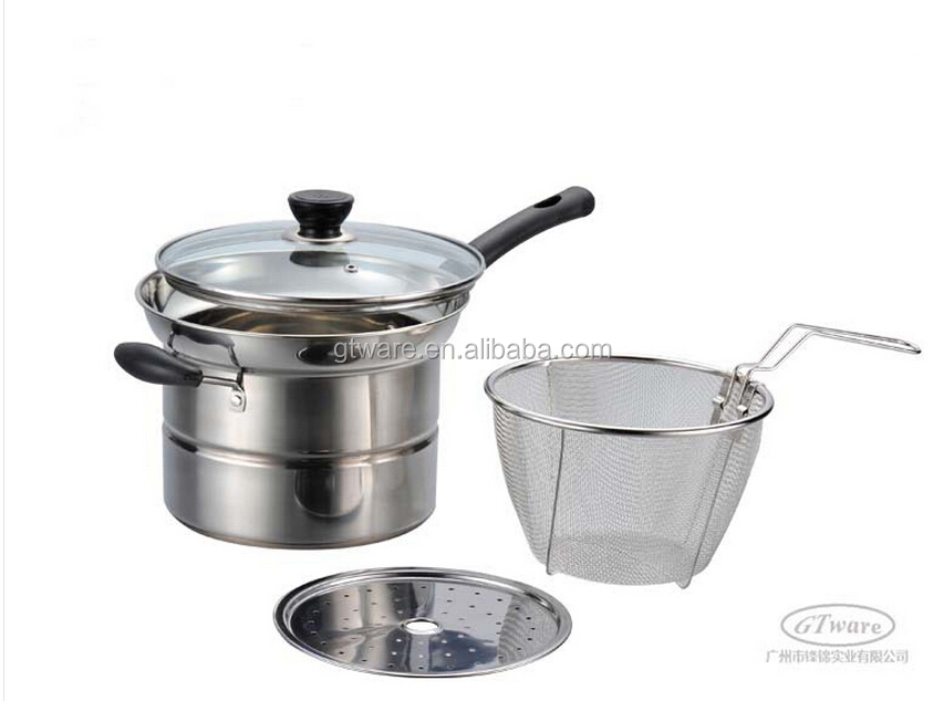 熱い販売のステンレス鋼麺の調理pot/ベークライトハンドルポット問屋・仕入れ・卸・卸売り