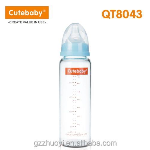 240ml高いホウケイ酸ガラスの哺乳瓶、 赤ちゃんの授乳瓶問屋・仕入れ・卸・卸売り