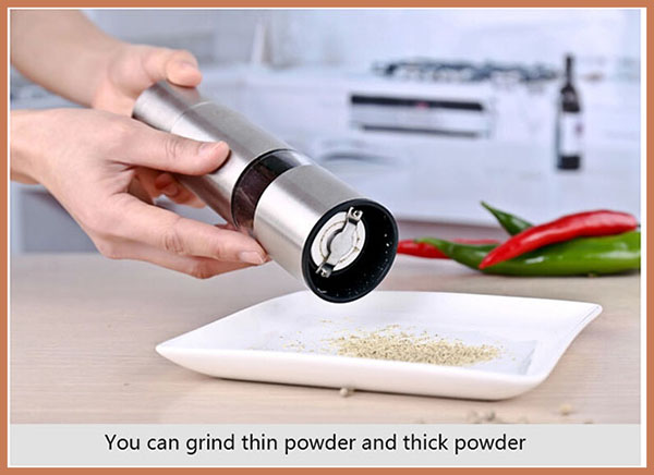 innovative products salt & pepper grinder for import