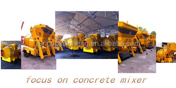 Compulsory JS500 convenient ready mix concrete for sale saffron yellow painted