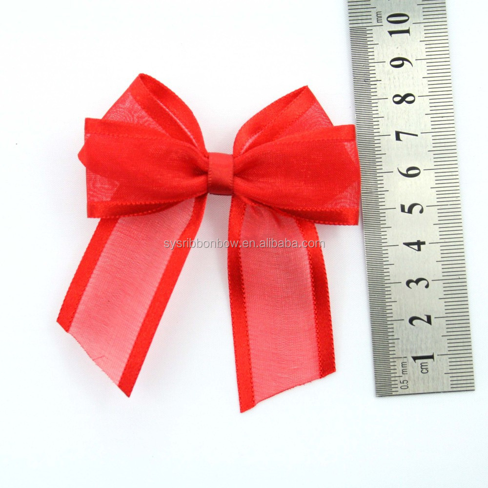 per made ribbon bows organza gift ribbon bow