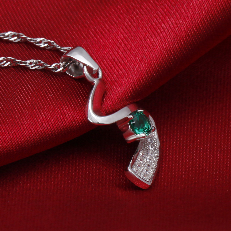 2014ファッションhot sale925シルパージルコニアペンダントロジウムメッキ＆ローズゴールドメッキアクセサリージュエリー問屋・仕入れ・卸・卸売り
