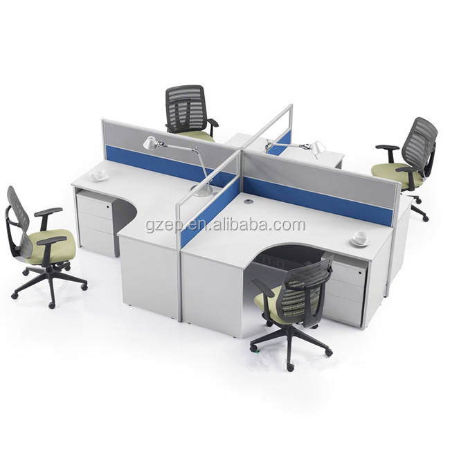 工場直売高品質のカスタマイズされた近代的なオフィスのスタッフ用テーブルのデザイン、 mdfオフィスデスクで引き分け/cabファイルを簡単にモバイルファイル問屋・仕入れ・卸・卸売り