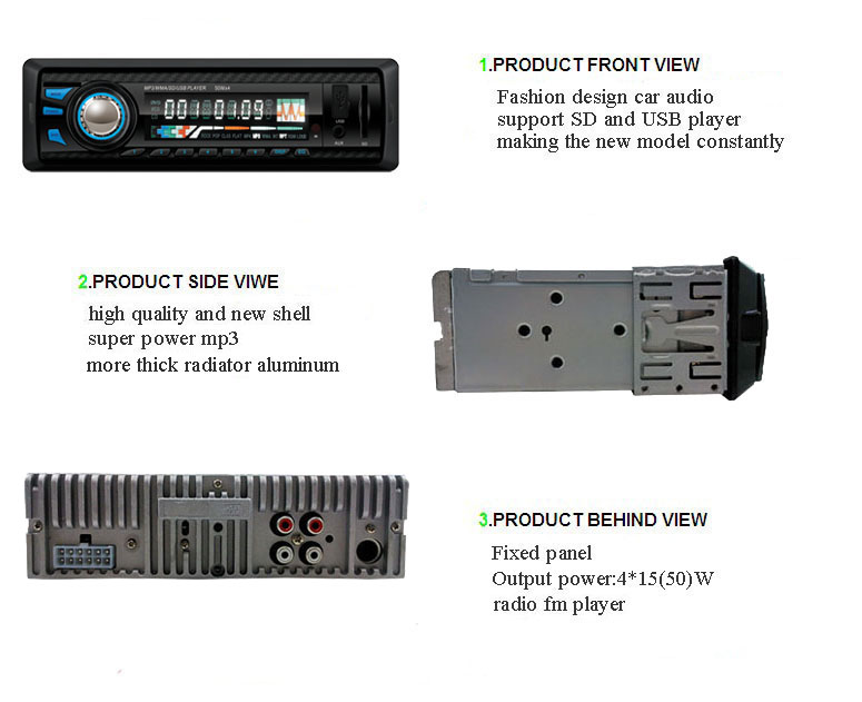 視覚的なカーオーディオmp3usbsdaux車がマウントされている双方向の無線機問屋・仕入れ・卸・卸売り