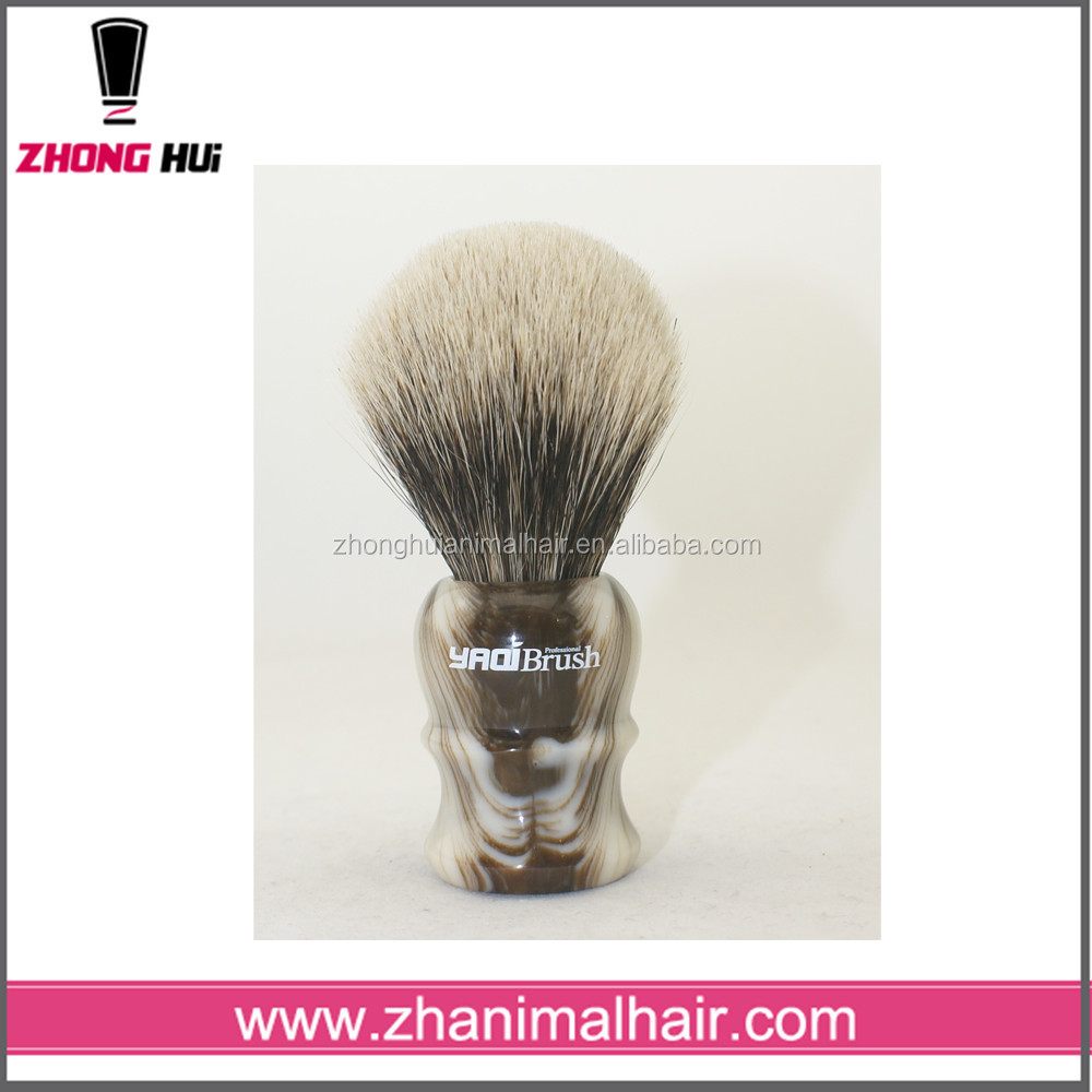 resin handle 100% badger bristle shaving brush