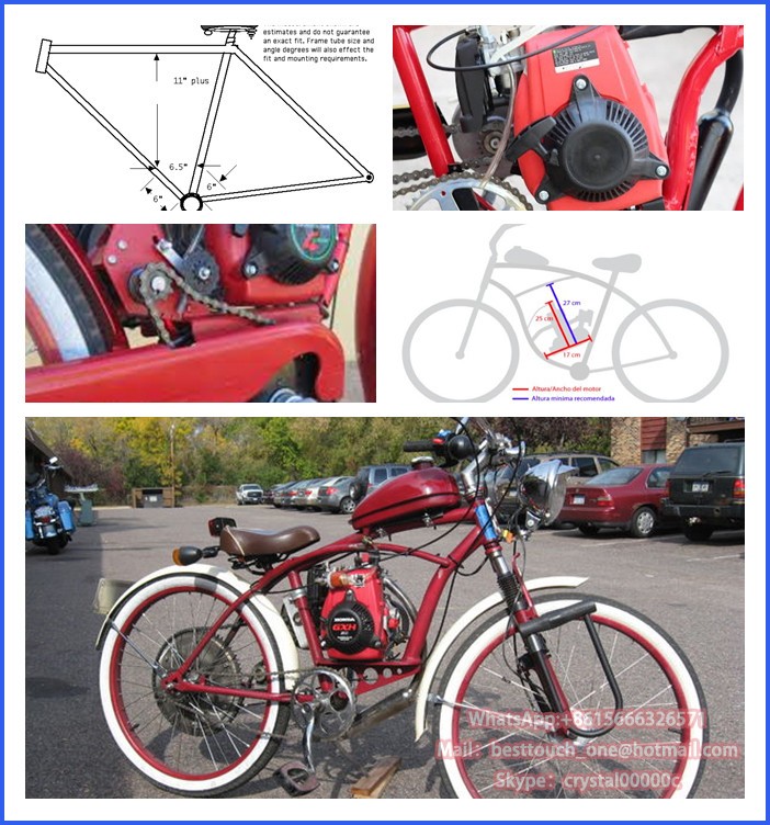 Pedal bike engine 49 cc mini dirt bike 4 stroke bike engine kit motorcycle engine