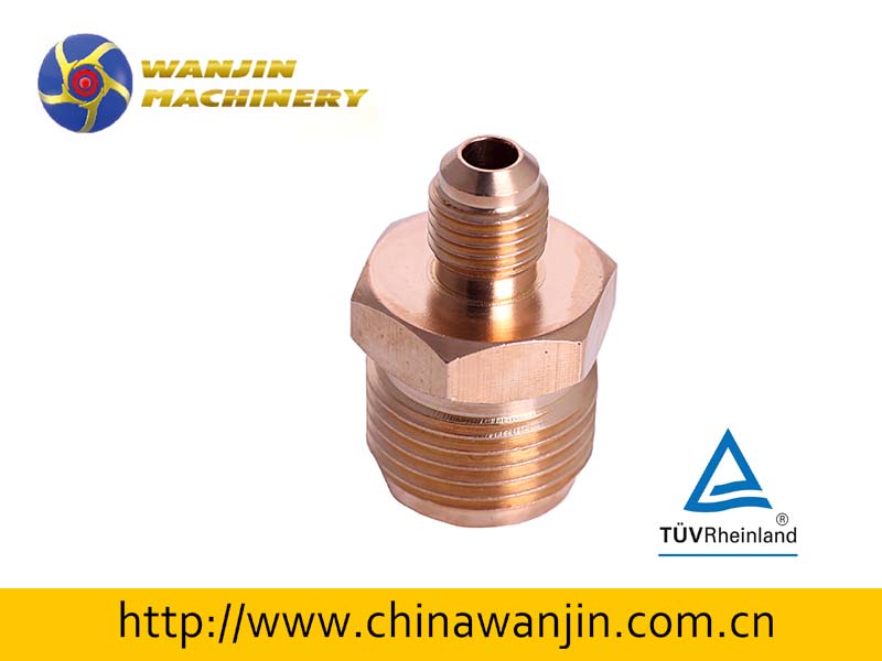 Refrigeration Brass Pipe Union Fittings For Air Conditioning Parts