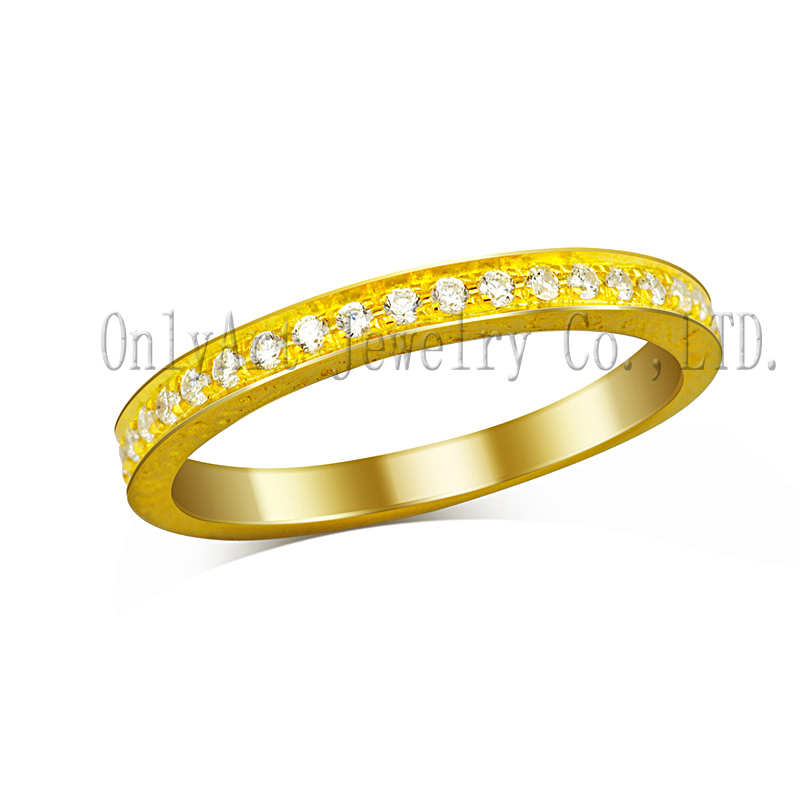 Alibaba China Cheap Wholesale Fashion 925 Sterling Silver Ring Cz Gold
