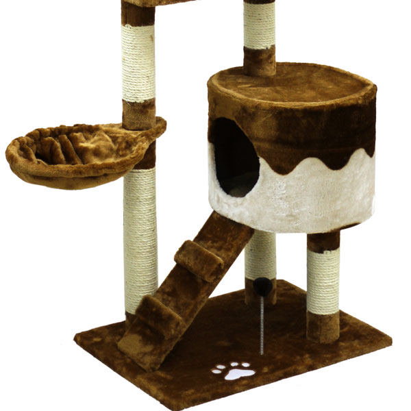 卸売豪華な木製のサイザル麻デラックス猫の木の猫が木に傷がつく問屋・仕入れ・卸・卸売り