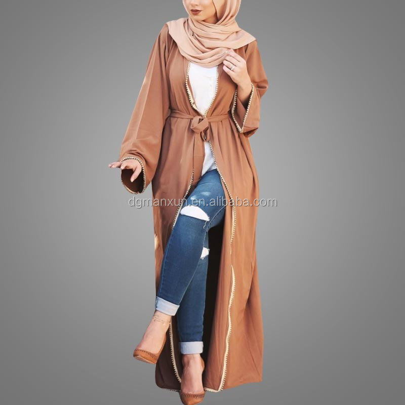 2017 New Designs Cardigan Muslim Women Abaya Muslim Islamic Names Open Abaya Kimono (2).jpg