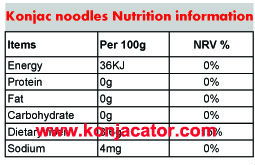 Tagliatelle de konjac Shirataki noodles Instant noodles Konjac noodles China Manufactuer