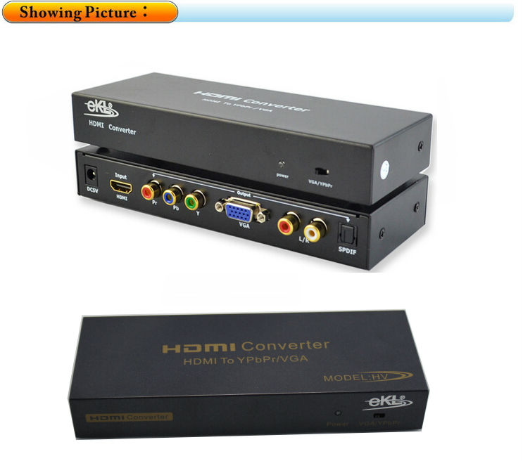 Vgaにhdmi/ypbprコンポーネントのypbprビデオr/lhdビデオコンバータコンバータアダプタ問屋・仕入れ・卸・卸売り