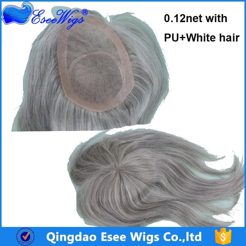 Eseewigsインドレミー本物の人間の髪の毛安いモノフィラメントレースpuヘアピースかつらかつらのための男性と女性 問屋・仕入れ・卸・卸売り