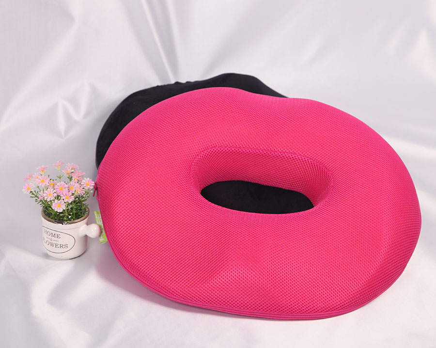 High Rebound Comfort Coccyx Donut Seat Cushion / Round Adult Memory