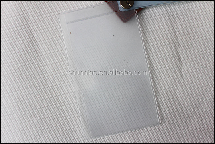 10個の高品質革レザースト透明なプラスチック製のカードidバッジホルダーの内側仕入れ・メーカー・工場