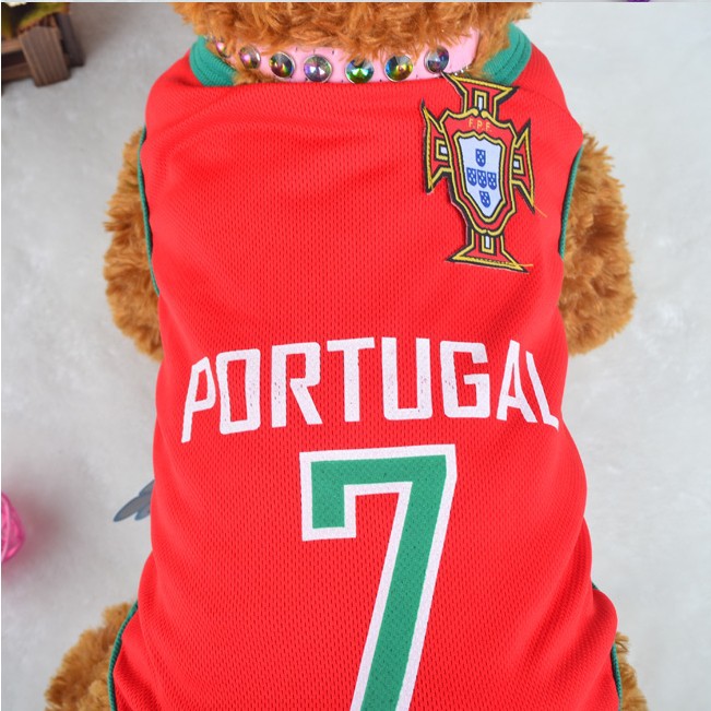 2014年ペットジャージサッカーワールドカップブラジルポルトガルオランダフランスの犬の服問屋・仕入れ・卸・卸売り