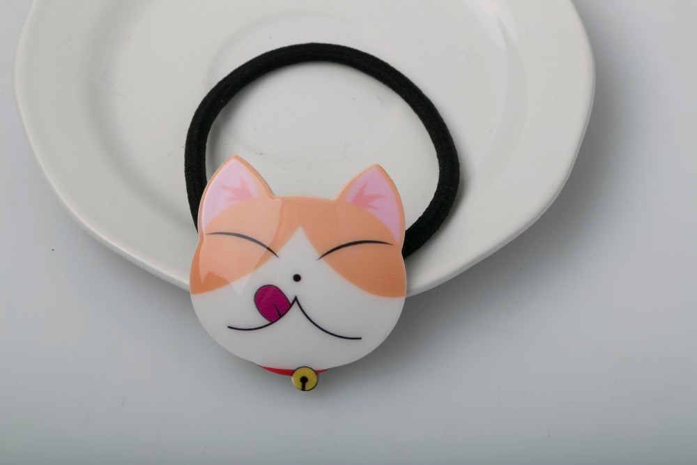 カラフルな猫形状ヘアアクセサリーかわいい子供ヘアゴムバンド動物漫画ヘアバンド仕入れ・メーカー・工場