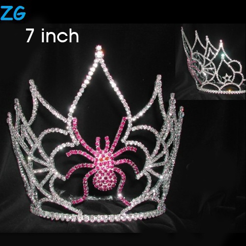 Large Pageant Crowns With Pink Spider Halloween Queen Crown For Sale Beauty Pageant Crown Buy