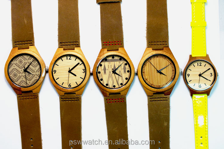 Hot sale Japan movt miyota 2035 hand made wood watch