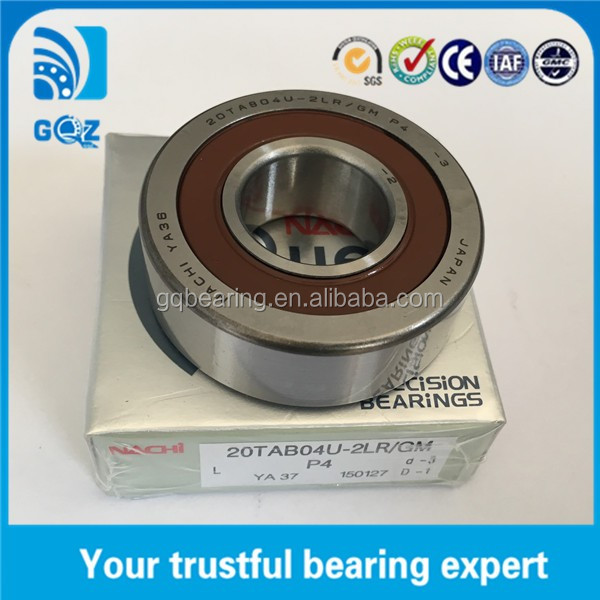 nachi 20tab04u-2lr/gm p4 angular contact ball bearing