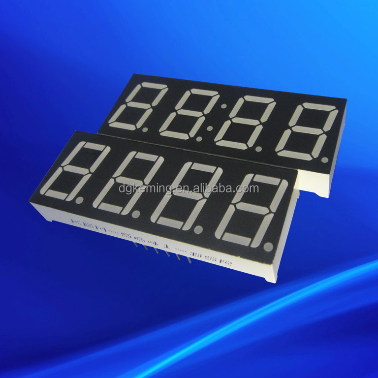 Red 0.5641inch four 4 quad digit led clock circuit board