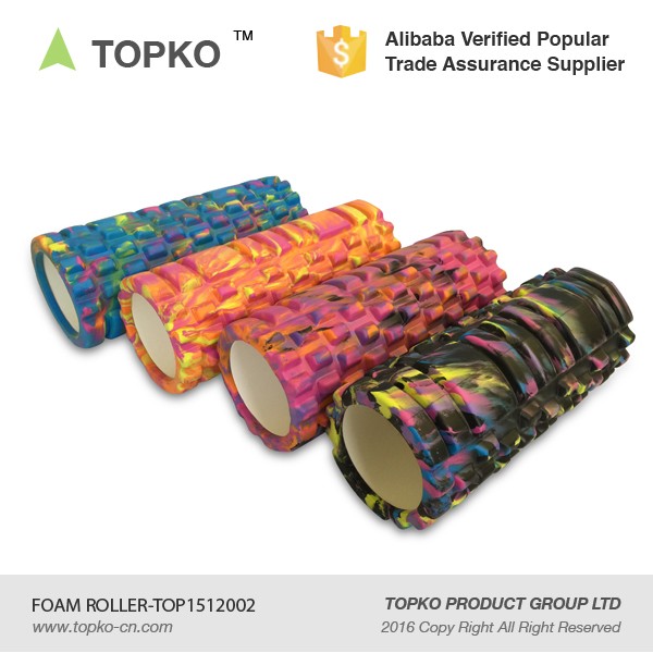 人気のあるtopko工場卸売カスタムラベル高密度ヨガフォームローラー仕入れ・メーカー・工場