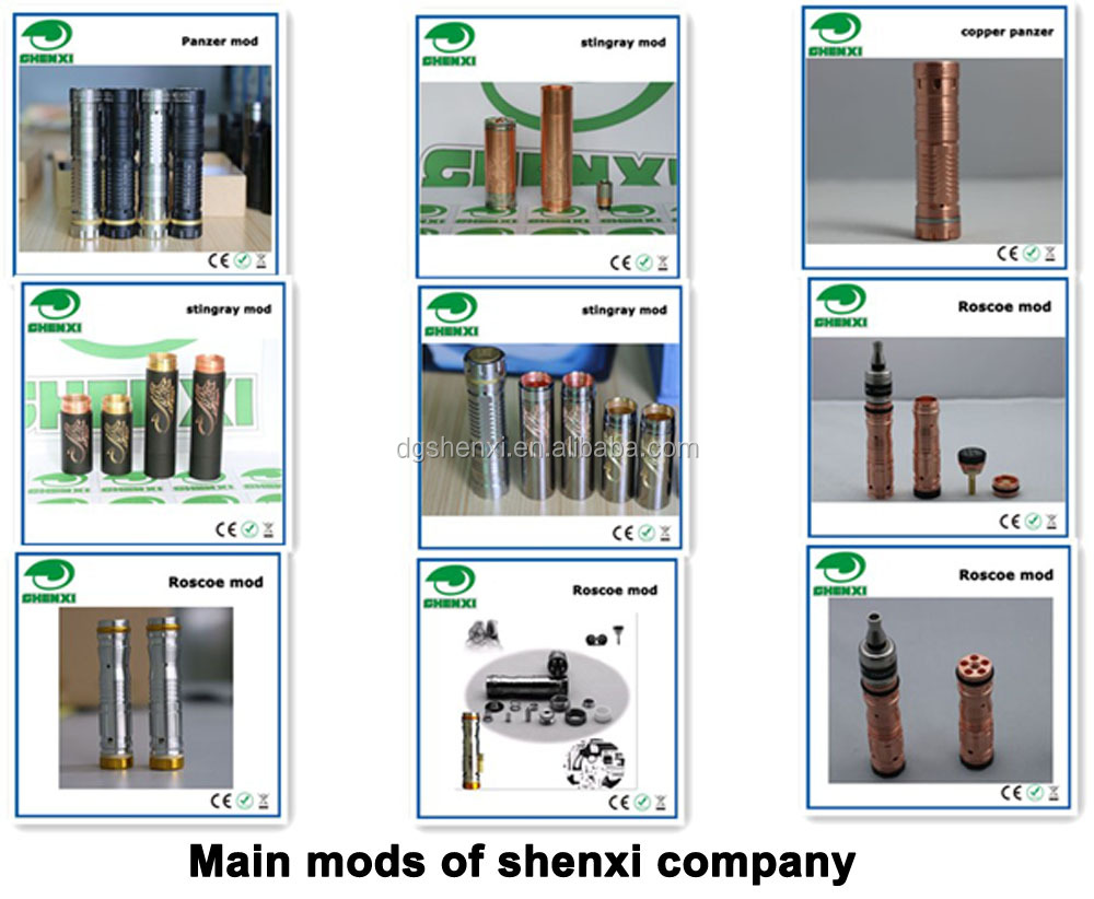2014 newest design shenxi stingray x mod with full mechanical mod copper and ss cover