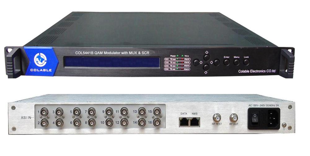 Digital Cable TV Modulator with Multiplexer Scrambler ,Catv Qam