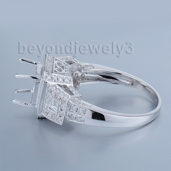 Luxury Ring Settings Without Stones For Men Natural 14k Gold Diamond