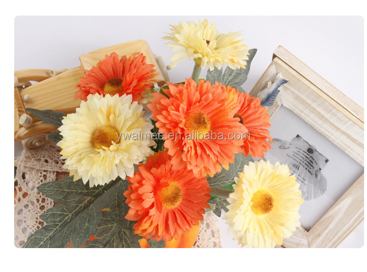 ヨーロッパ高品位カボチャ付き人工的な菊の花盆栽ポット( am- jt15)仕入れ・メーカー・工場