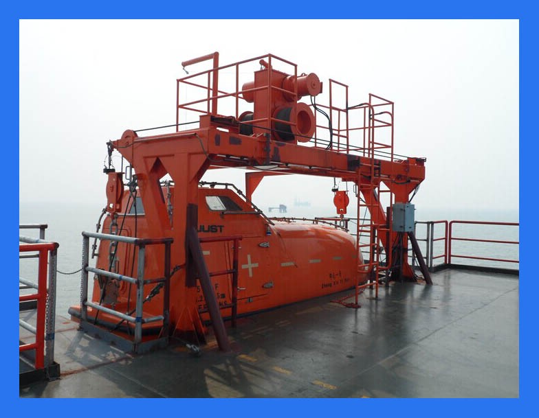 85kn Gravity Platform Boat Davit For Sale,Marine Life Boat Davit,Winch
