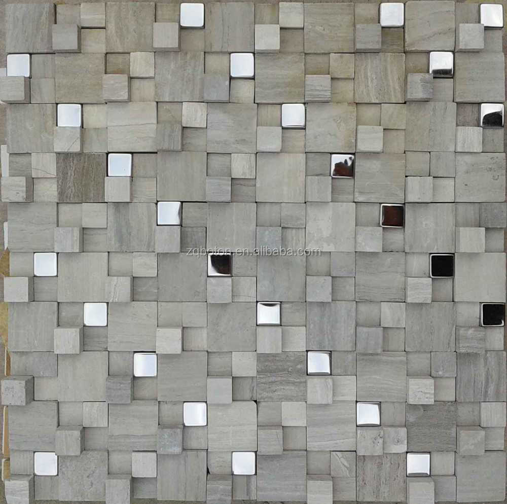 スレート製モザイクタイルパターン砂岩モザイク壁のタイル大理石モザイクの床タイル問屋・仕入れ・卸・卸売り