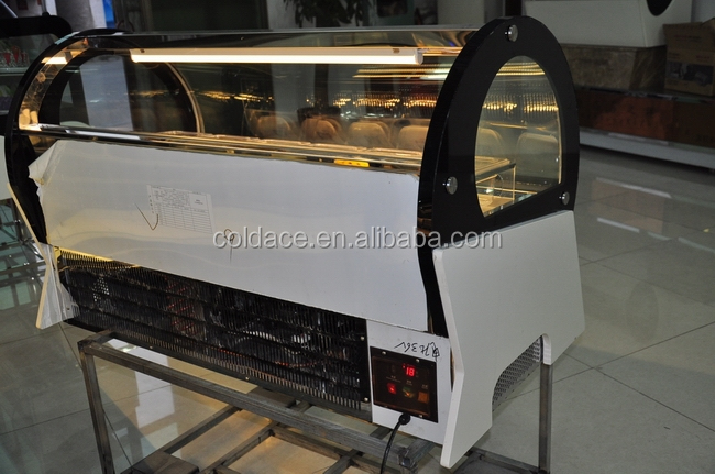 ミニデジタルをアイスクリームディスプレイ冷凍庫で6フライパン仕入れ・メーカー・工場
