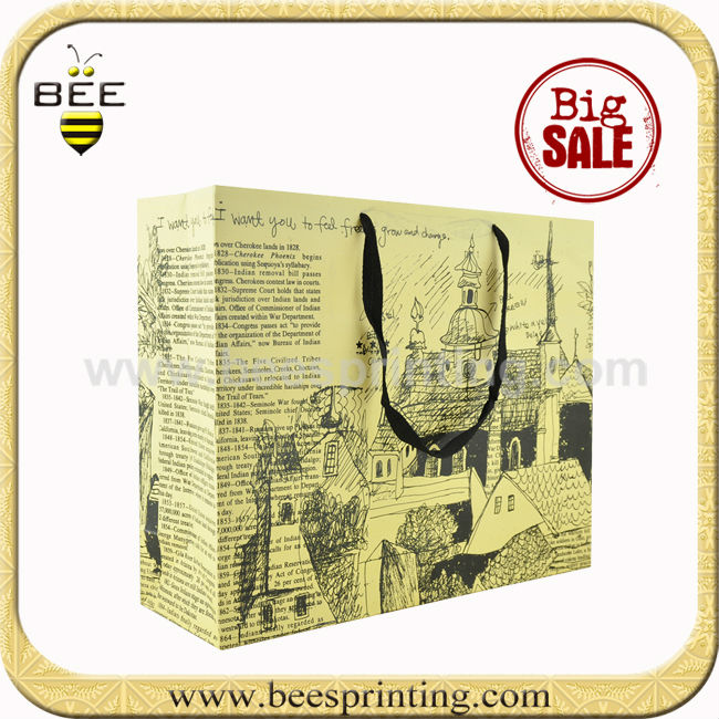 custom small gift bag for christmas,gift tea bag paper