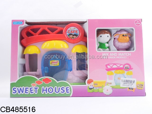 プラスチックのおもちゃドールハウス、 幸せな家族人形の家問屋・仕入れ・卸・卸売り